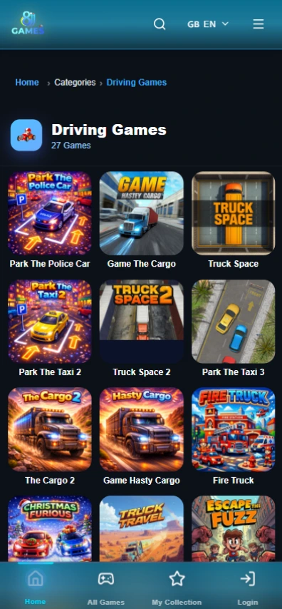 8jjgames driving game